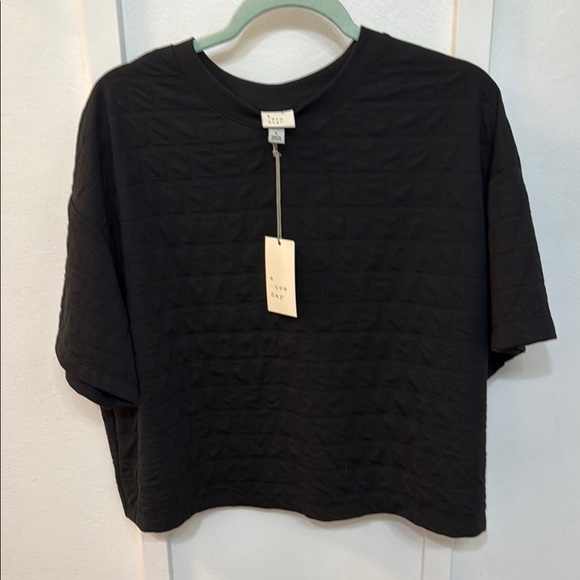 a new day Tops - A New Day Black Short Sleeve Tee